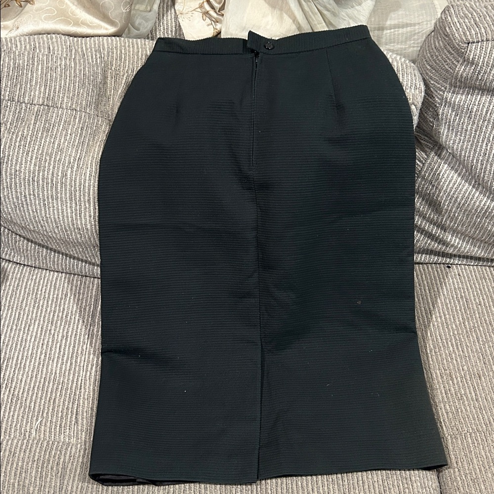 Dior Black Suit Skirt